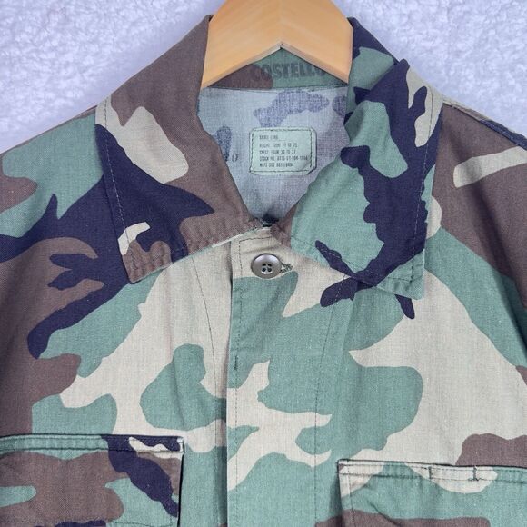 USMC Military Camouflage Jacket Men’s Small Woodland Camo Twill BDU Combat Field - Picture 2 of 14